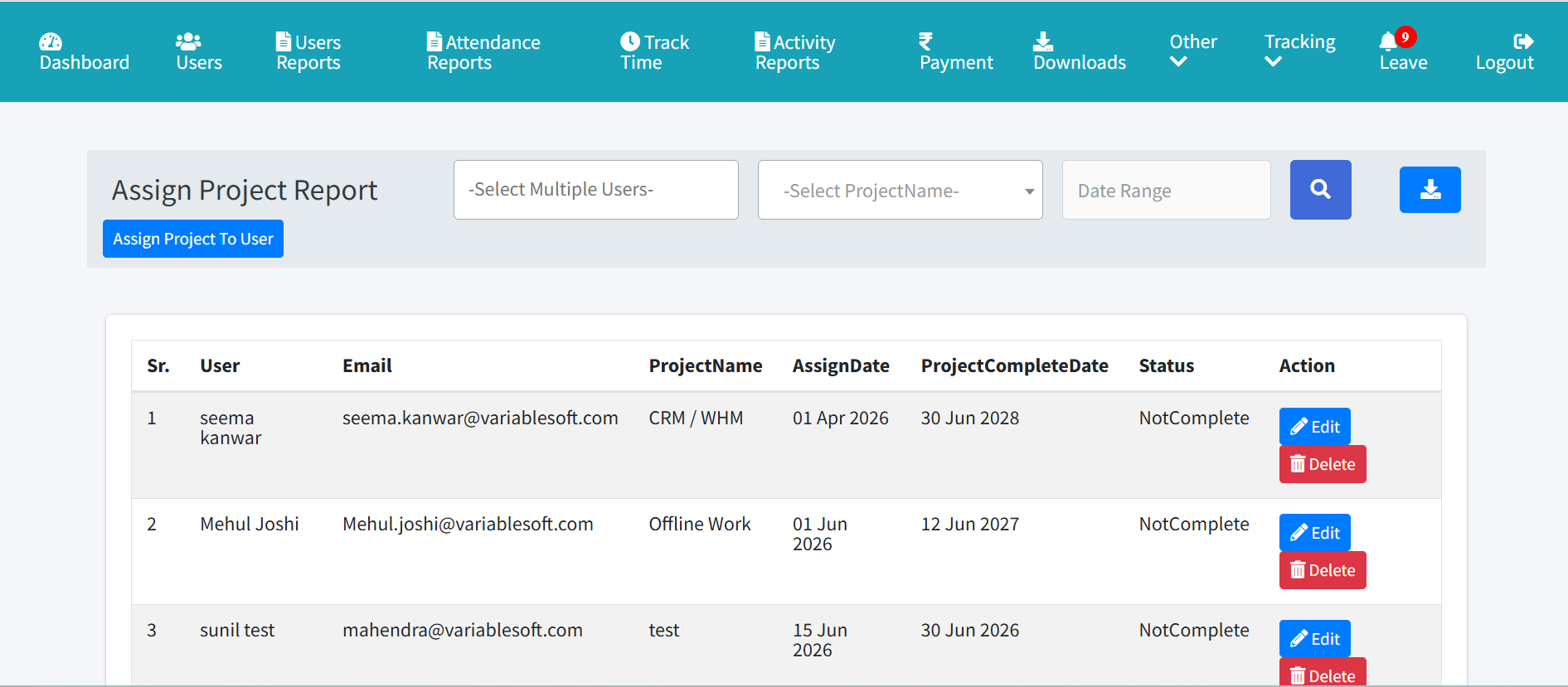Project Management Guide workflow screenshot